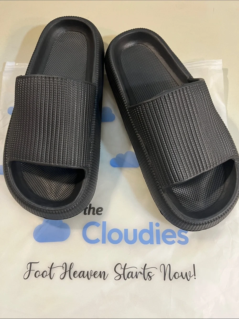 Kids' Black Slide Sandals - Cushioned Easy Slip-On